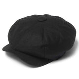 Unisex Women Men Newsboy Flat Cabbie Linen Berets Duckbill Cap Hat