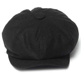 Unisex Women Men Newsboy Flat Cabbie Linen Berets Duckbill Cap Hat