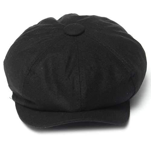 Unisex Women Men Newsboy Flat Cabbie Linen Berets Duckbill Cap Hat