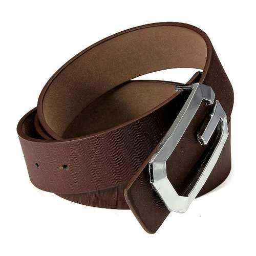 Men Women Metal Buckle Leather Business Belt
