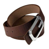 Men Women Metal Buckle Leather Business Belt