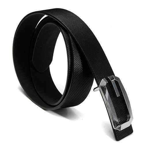 Men Women Metal Buckle Leather Business Belt