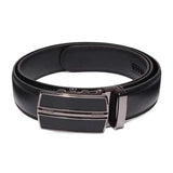 Men's Automatic Buckle Leather Casual Business Black Belt