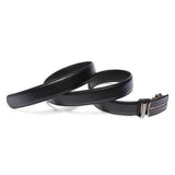 Men's Automatic Buckle Leather Casual Business Black Belt