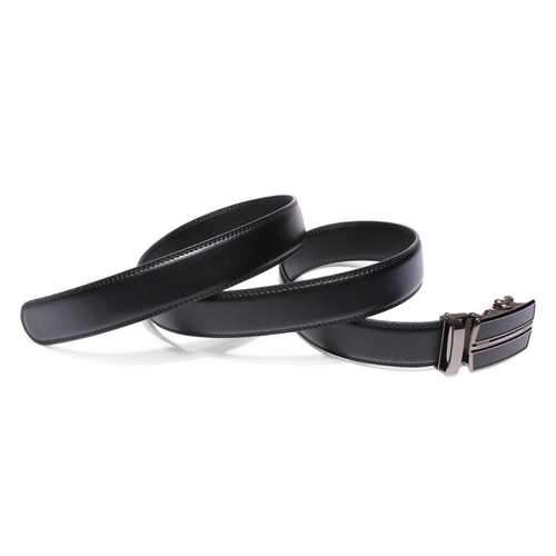 Men's Automatic Buckle Leather Casual Business Black Belt