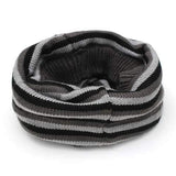 Mens Womens Knit Winter Skull Ski Crochet Beanie Neck Warmer Hat