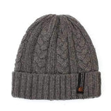 Men Crochet Braided Knit Winter Warm Ski Beanie Wool Cuff Hats Caps