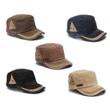 Unisex Cotton Blend Military Washed Baseball Cap
