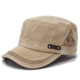 Unisex Cotton Blend Military Washed Baseball Cap