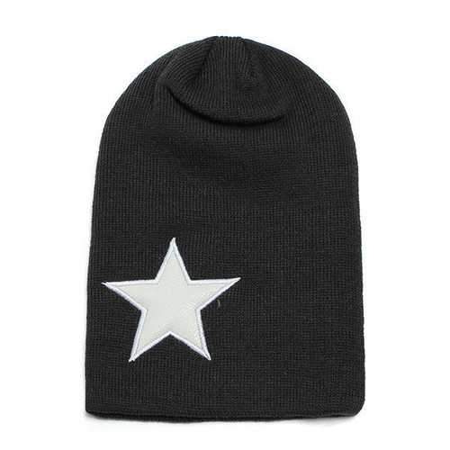 Men Women Warm Winter Star Hip Pop Caps Beanie Knitted Ski Hats