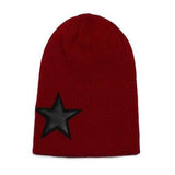 Men Women Warm Winter Star Hip Pop Caps Beanie Knitted Ski Hats