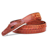 125CM Mens Leather  Polyvinyl Chloride Alligator Alloy Belt