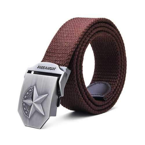 140CM Men's Belt Extended Thickening Canvas Weaving Buckle Strip