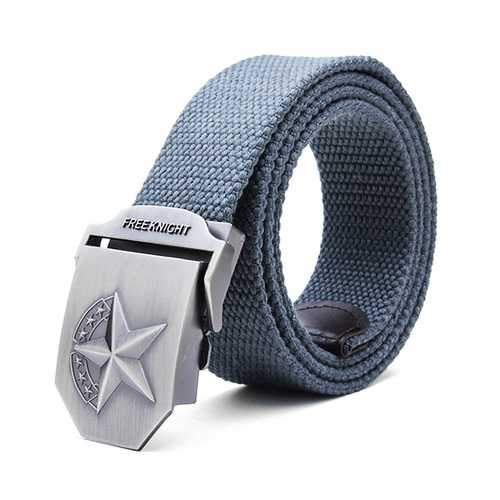 140CM Men's Belt Extended Thickening Canvas Weaving Buckle Strip
