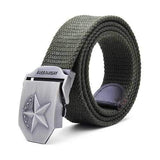 140CM Men's Belt Extended Thickening Canvas Weaving Buckle Strip