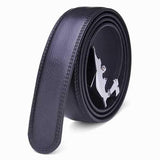 120CM Mens Belt Peritoneal Second Layer Leather  Business Automatic Alloy Buckle Strip