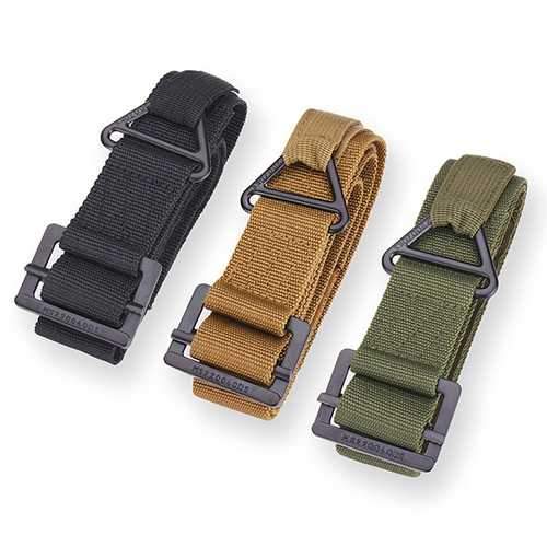 Mens Belt CQB Rescue Rappelling Nylon Metal Canvas Tactics Strip