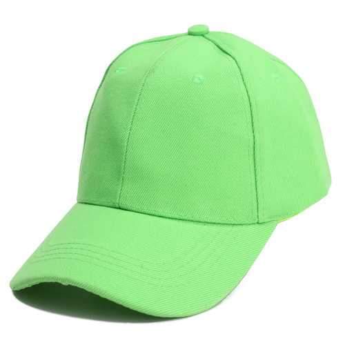 Unisex Classic Solid Pure Color Canvas Golf Sunshade Baseball Cap Velcro Adjustable Hat