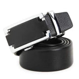 120CM Men Belt First Layer Cowhide Automatic Adjustable Buckle Strip