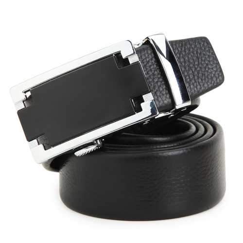 120CM Men Belt First Layer Cowhide Automatic Adjustable Buckle Strip