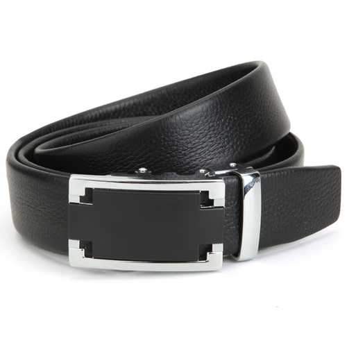 120CM Men Belt First Layer Cowhide Automatic Adjustable Buckle Strip