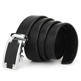 120CM Men Belt First Layer Cowhide Automatic Adjustable Buckle Strip