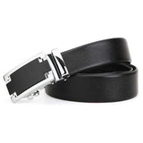 120CM Men Belt First Layer Cowhide Automatic Adjustable Buckle Strip