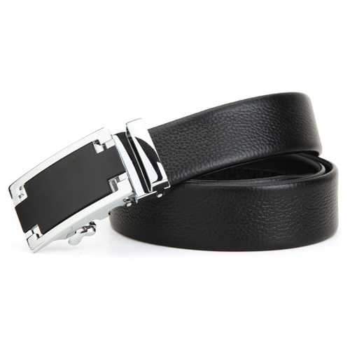 120CM Men Belt First Layer Cowhide Automatic Adjustable Buckle Strip