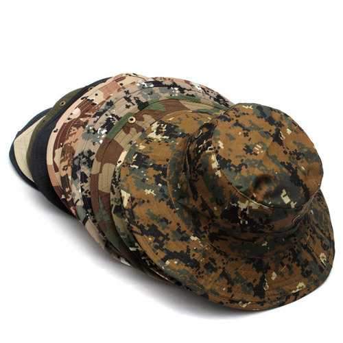 Military Boonie Hat Camo Cover Wide Brim Camouflage Camping Hunting Cap