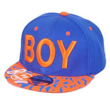 Unisex BOY Letter  Embroidery  Baseball Cap Leopard Brim Snapback Adjustable Hat