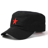 Unisex  Red Star Cotton Army Cadet Military Cap