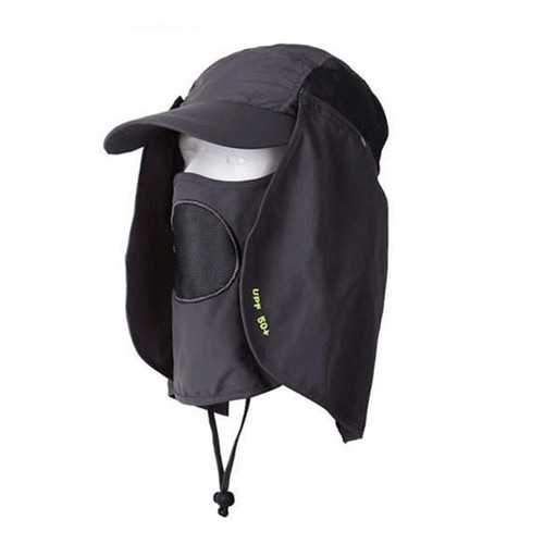Unisex Outdooors Protection Uv Proof Windproof Fishing Cap Neck Face Flap Hat