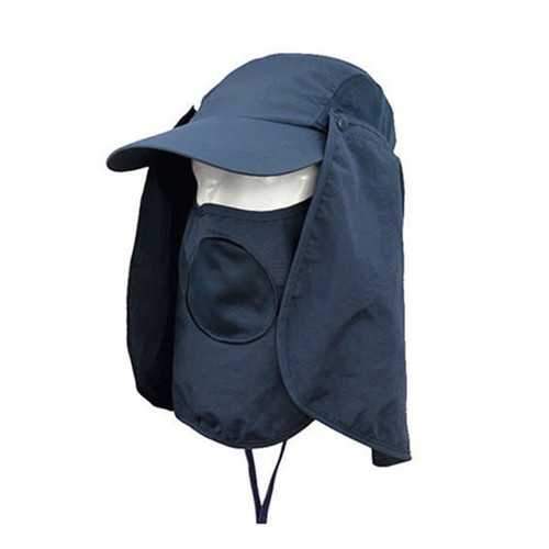 Unisex Outdooors Protection Uv Proof Windproof Fishing Cap Neck Face Flap Hat
