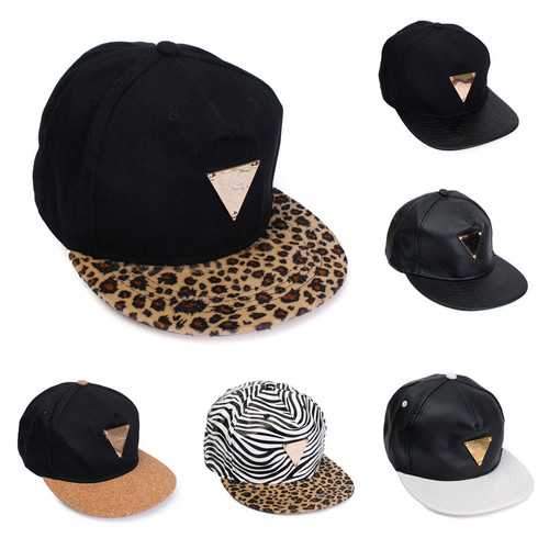 Unisex Trukfit Black Leopard Baseball Cap Snapback Hip-hop Bboy KPOP Adjustable Hat
