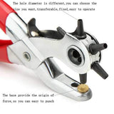 Cardboard Rubber Leather Hole Punch Hand Pliers Belt Holes Punches