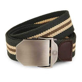 125CM Men Canvas Belt Thickening Alloy Buckle Pants Strip