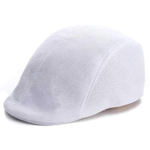 Mens Herringbone Flat Hat Peaked Racing Country Golf Newsboy Beret Cap