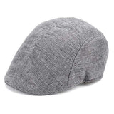 Mens Herringbone Flat Hat Peaked Racing Country Golf Newsboy Beret Cap