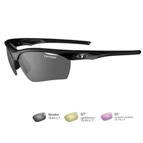 Tifosi Vero Gloss Black Sunglasses - Smoke/GT&trade;/E??C&trade;