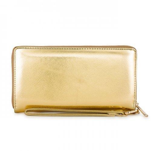 Martha Gold Faux Leather Clutch (pack of 1 ea)