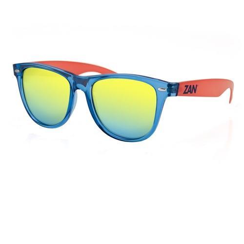 ZANheadgear Minty Sunglass Blue and Orng Smoke Yellow Mirror