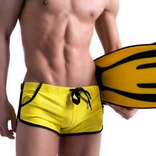 Solid Color Boxers Trunks