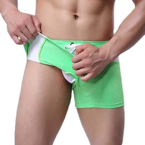 Swimming Beach Surf Hot Spring Breathable Mixed Colors Boxers Trunks for Men