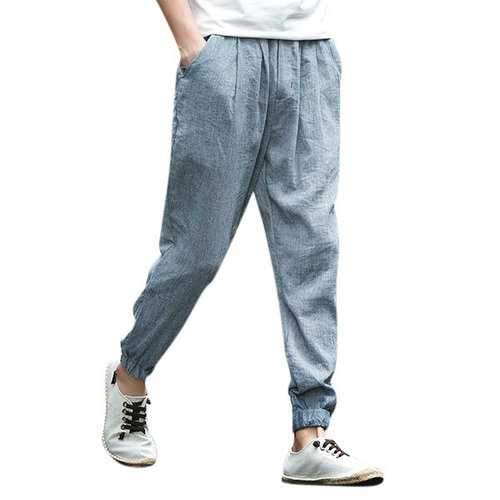 Chinese Style Linen Casual Pants
