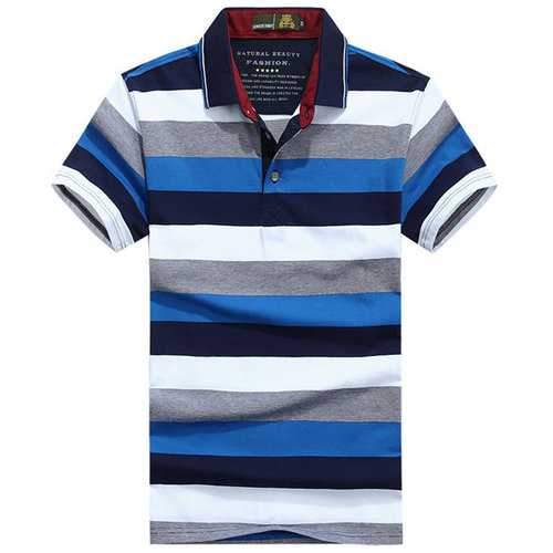 Summer Stripes Casual Cotton Golf Shirt