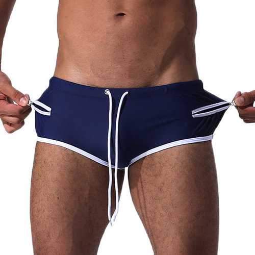 Men Drawstring Swimsuit