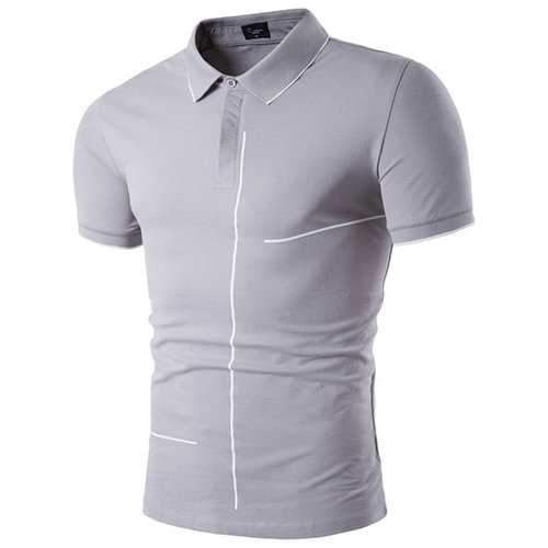 Mens Cotton Regular Fit Solid Golf Shirt