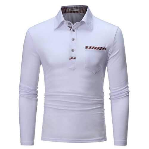 Brief Style Casual Cotton Golf Shirt