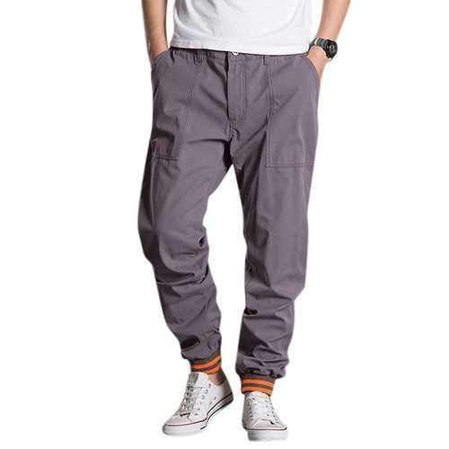 Mens Big and Tall Casual Loose Oversize Solid Sport Pants