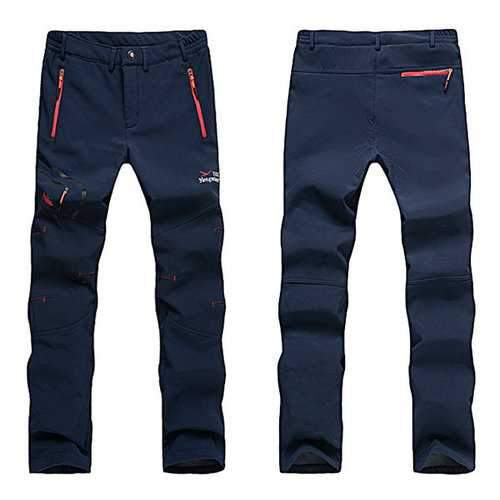 Mens Outdoor Water-repellent Thicken Cargo Pants